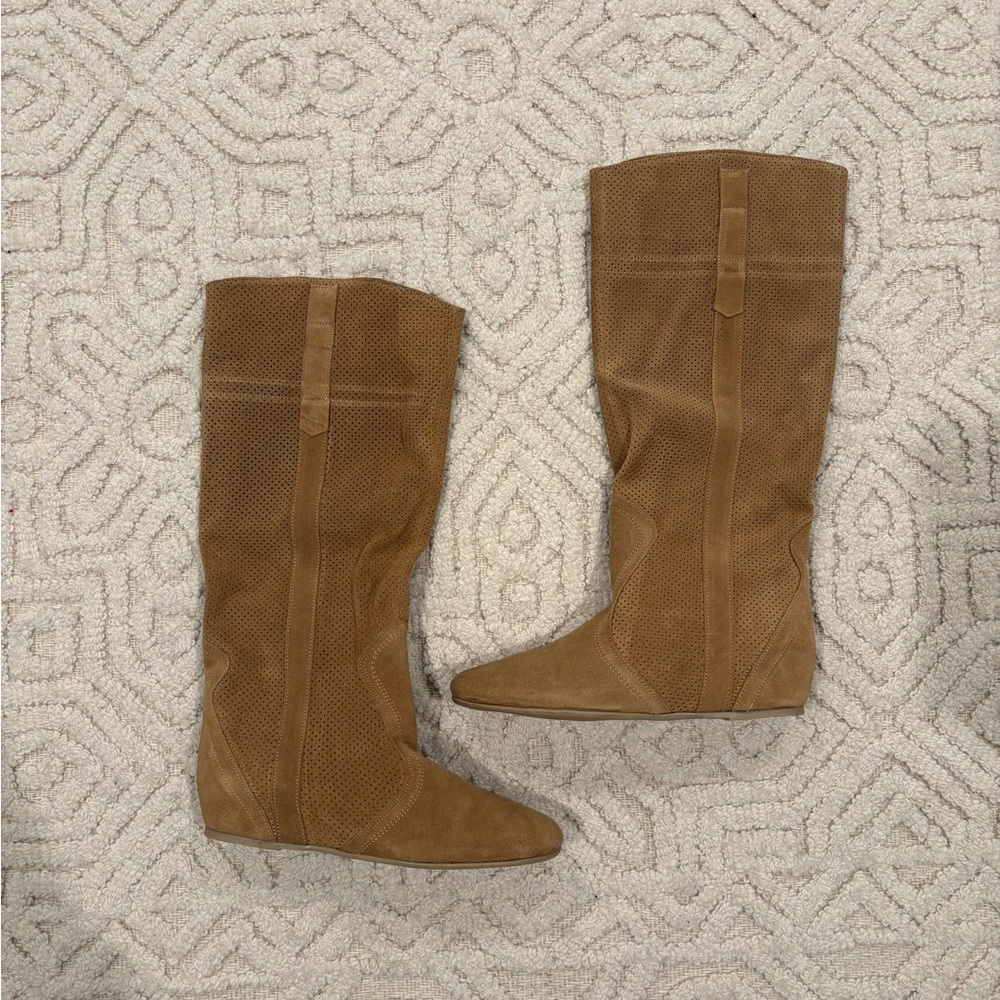 Sundance Brown Suede Women's Boots 8.5